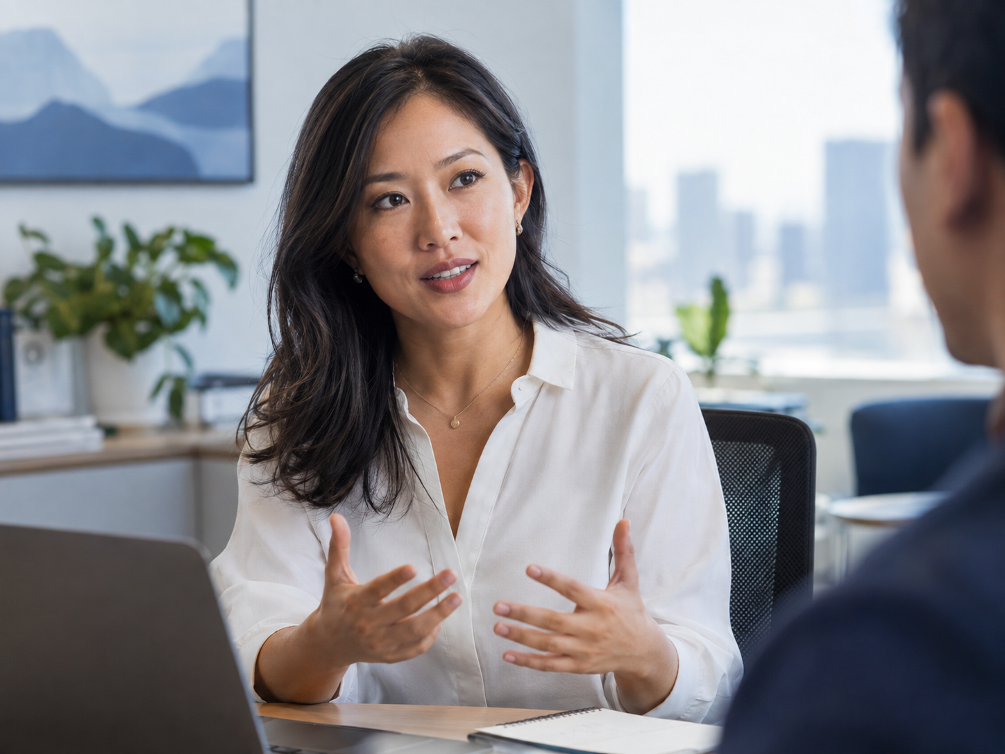 Sarah Ng, Senior Product Manager, at work