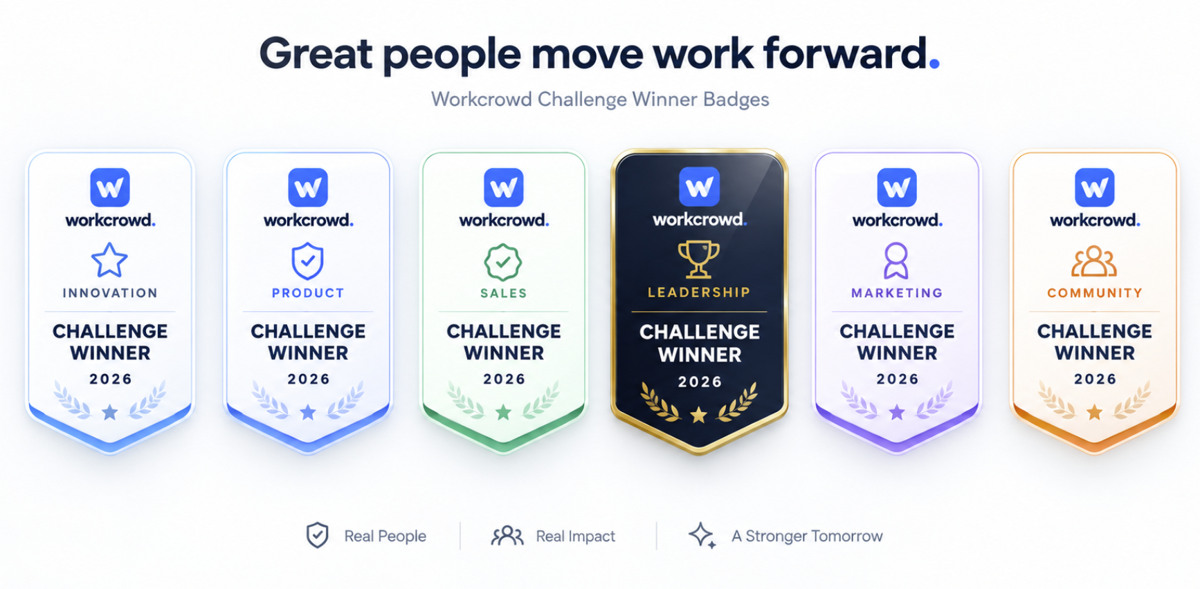 Workcrowd Innovation Challenge Winner, 2026 sample badge